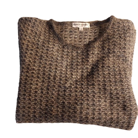 Georgio Armani Le Collezioni crewneck pullover wool mohair vintage women 6 S M L